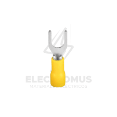 TERMINAL HORQUILLA AMARILLO 12-10AWG 4MM (BOLSA 100UNID.)