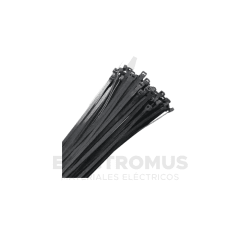 AMARRA PLASTICA 2,5X200MM 100UN. NEGRO