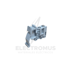 Tope con tornillo para borne, gris