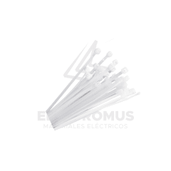 AMARRA PLASTICA 2,5X200MM 100UN. BLANCO