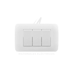 INTERRUPTOR TRIPLE 9/32 BLANCO LEXO