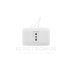 TOMA CORRIENTE SIMPLE 10/16 BLANCO  LEXO