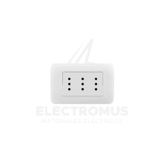 TOMA CORRIENTE TRIPLEX 10A BLANCO  LEXO