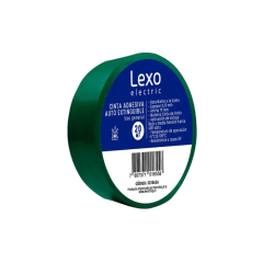 CINTA AISLANTE VERDE 20MT LEXO