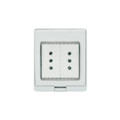 CONTENEDOR C/TOMA CORRIENTE DOBLE 10A HIDROBOX LEXO