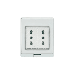 CONTENEDOR C/TOMA CORRIENTE DOBLE 10/16A HIDROBOX LEXO