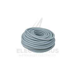 CONDUIT FLEXIBLE METALICO 25MM PVC GRIS (ROLLO 50MT)