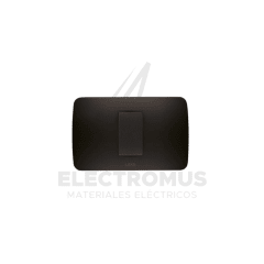 INTERRUPTOR SIMPLE 9/12 GRAFITO LEXO