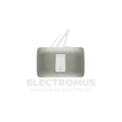 INTERRUPTOR PULSADOR TIMBRE 10A PLATA LEXO