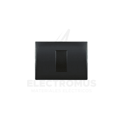 INTERRUPTOR SIMPLE 9/12 LINEA ANDES BLACK LEXO
