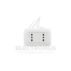 TOMA CORRIENTE DUPLEX 10/16A BLANCO