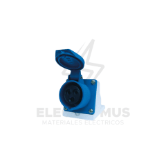 ENCHUFE HEMBRA SOBREPUESTA 32A 2P+T 220V IP44 LEXO