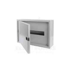 Tablero metalico sobrepuesto 6modulos (ral 7032-1.2mm)