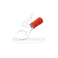 TERMINAL ANILLO 22/16AWG. PERF. 8,4MM ROJO