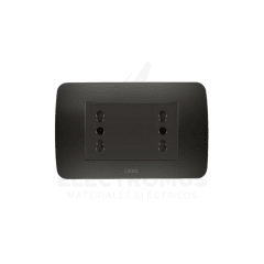 TOMA CORRIENTE DÚPLEX 10/16A 250V GRAFITO