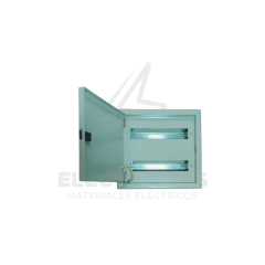 Tablero metalico embutido 18 modulos (ral 7032-1.2mm)