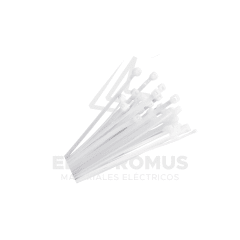 AMARRA PLASTICA 4,8X250MM BLANCA (100UNID.)