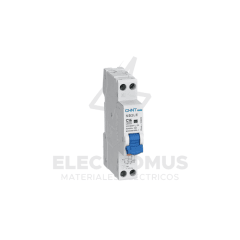 INTERRUPTOR RCBO 1P+N 16A CURVA C +DIFERENCIA 30MA TIPO A CHINT