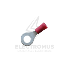 TERMINAL ANILLO 22-16AWG PERF. 5,3MM 100 UNID. ROJO