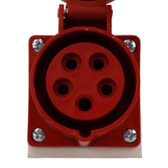 ENCHUFE HEMBRA SOBREPUESTO 32A 3P+N+T 380V ROJO LEXO