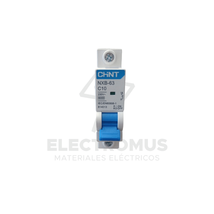 INTERRUPTOR 1PX10A 6KA CURVA C, NXB-63 CHINT1