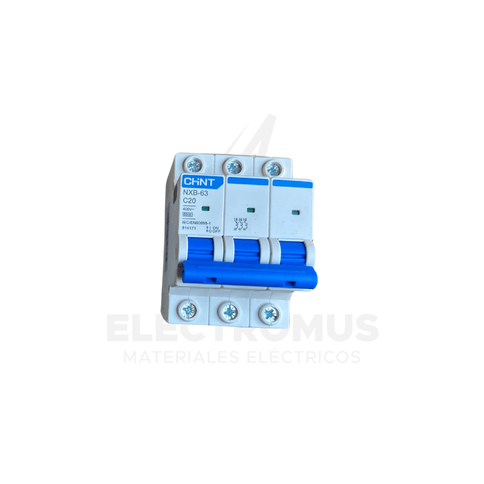 INTERRUPTOR 3PX20A 6KA, CURVA C NXB-63 CHINT1