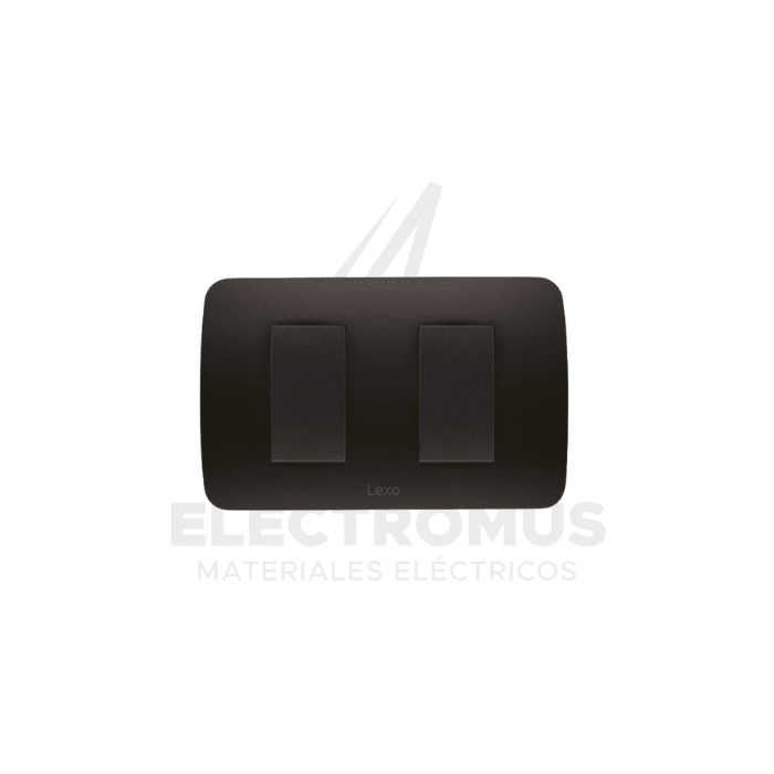 INTERRUPTOR DOBLE 9/15 GRAFITO LEXO1
