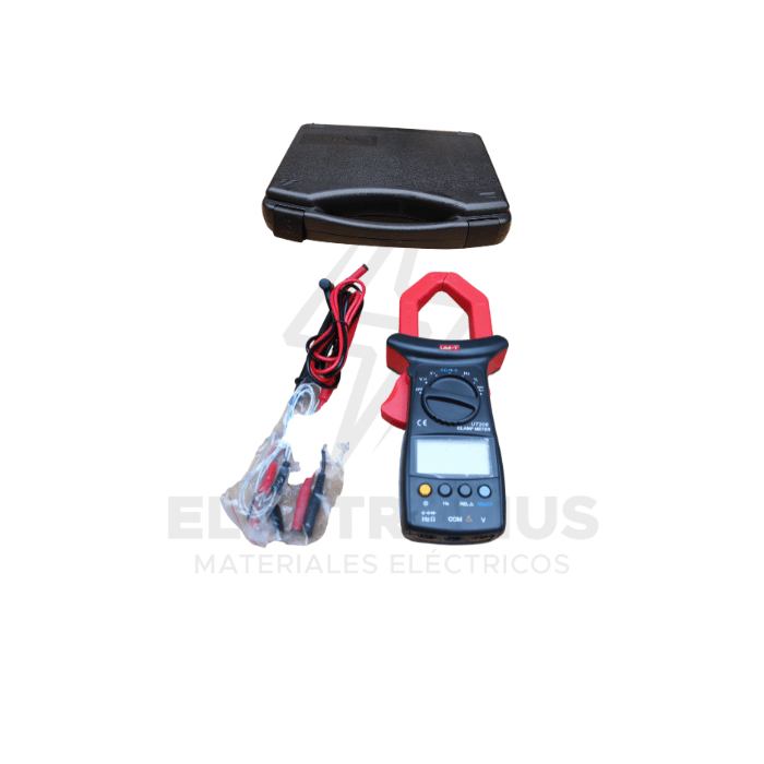 AMPERIMETRO TENAZA DIGITAL, 1000A, 600 VAC-DC, UT-206 UNI-T2