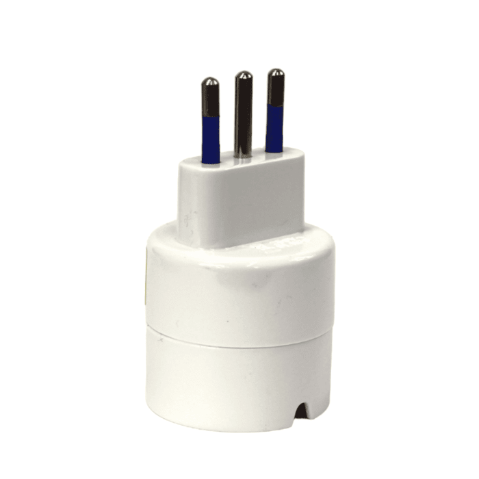 ADAPTADOR SCHUKO CON PROTECCIÓN 2P+T 10A 250V BLANCO  LEXO2