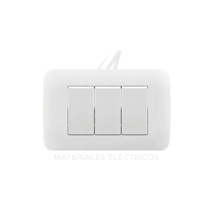 INTERRUPTOR TRIPLE 9/32 BLANCO LEXO1
