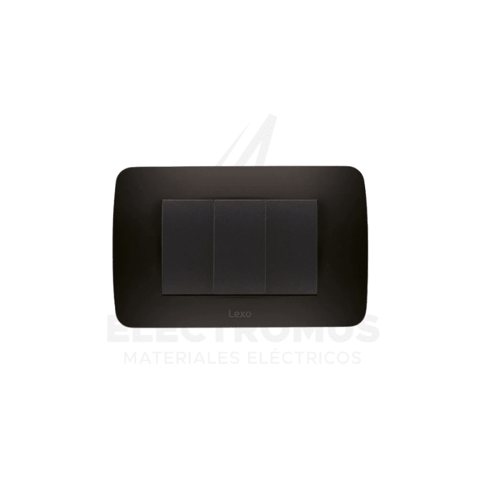 INTERRUPTOR TRIPLE 9/32 GRAFITO LEXO1