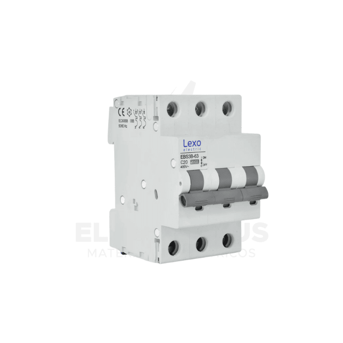 INTERRUPTOR AUTOMATICO 3X20A 10KA CURVA C LEXO1