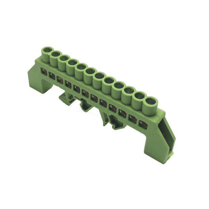 BARRA A RIEL DIN 12P VERDE  LEXO1