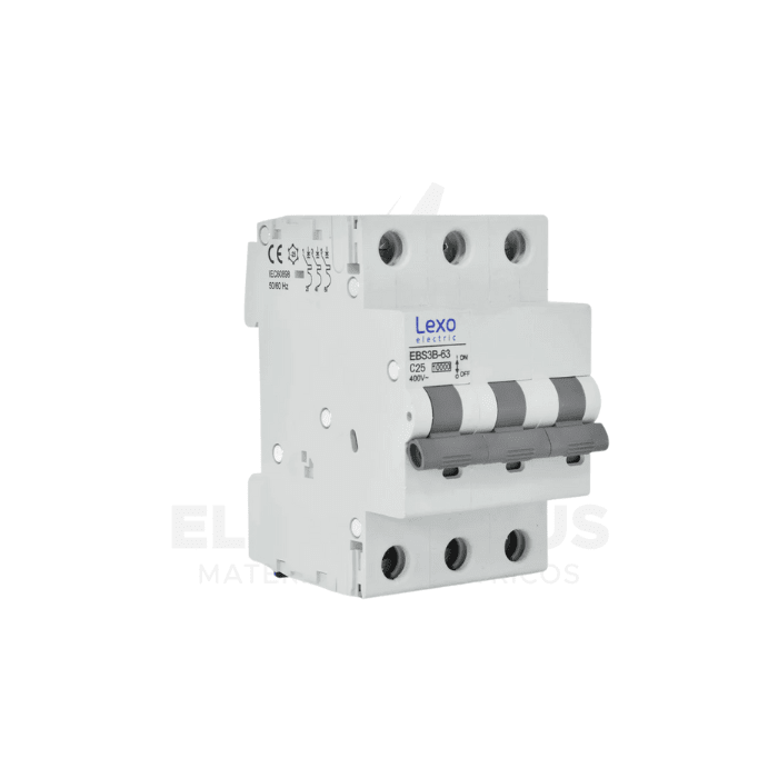 INTERRUPTOR AUTOMATICO 3X25A 10KA CURVA C LEXO1