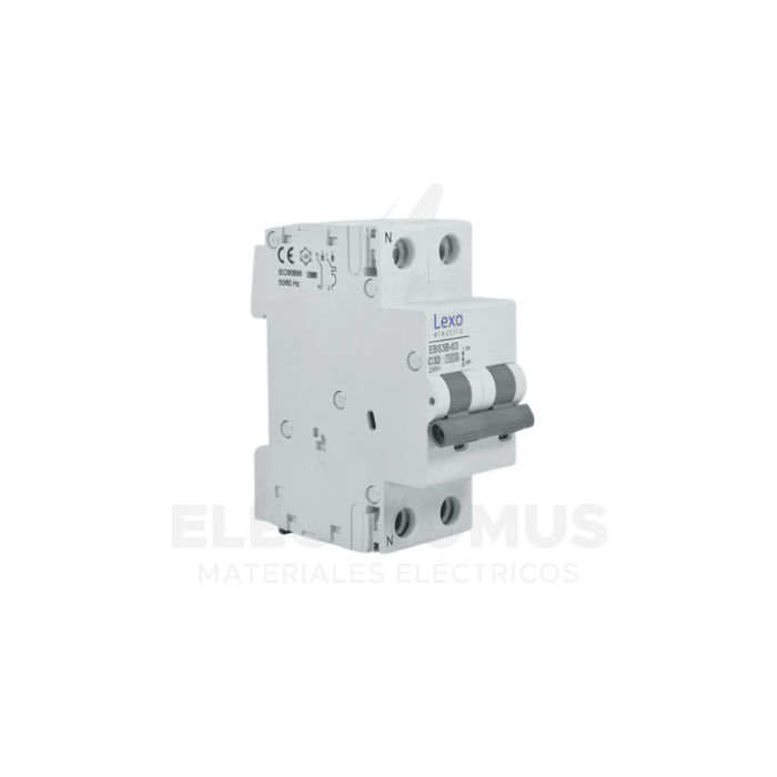 INTERRUPTOR AUTOMATICO 1P+N 32A 10KA CURVA C LEXO1