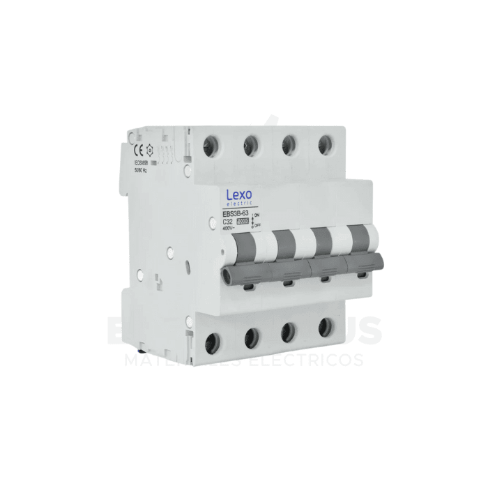 INTERRUPTOR AUTOMATICO 4X32A 10KA CURVA C LEXO1