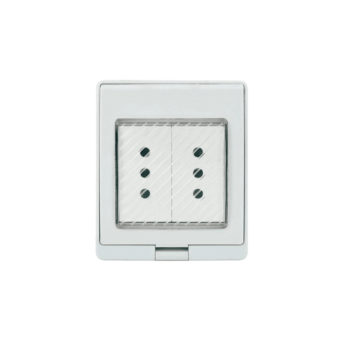 CONTENEDOR C/TOMA CORRIENTE DOBLE 10A HIDROBOX LEXO1