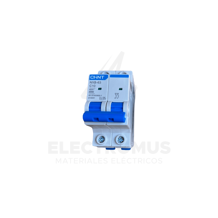 INTERRUPTOR 2PX10A 6KA, CURVA C NXB-63 CHINT1