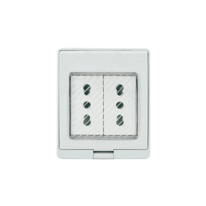 CONTENEDOR C/TOMA CORRIENTE DOBLE 10/16A HIDROBOX LEXO1