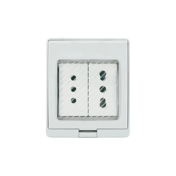 CONTENEDOR C/TOMA CORRIENTE DOBLE 10A+10/16A HIDROBOX LEXO1