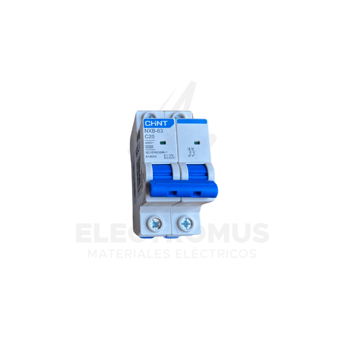 INTERRUPTOR 2PX20A 6KA, CURVA C NXB-63 CHINT1
