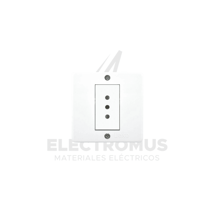 CASQUETE C/TOMA CORRIENTE SIMPLE 10A IP201