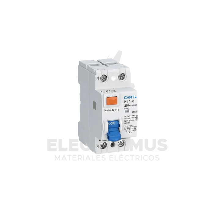 INTERRUPTOR DIFERENCIAL 2PX25A 30MA, NL1 AC CHINT1