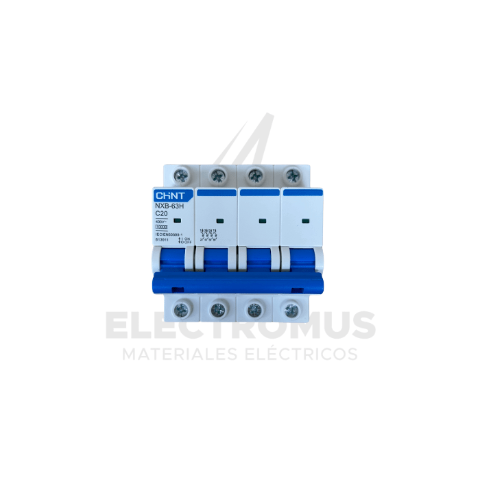 INTERRUPTOR 4PX20A 10KA, CURVA C NXB-63 CHINT1