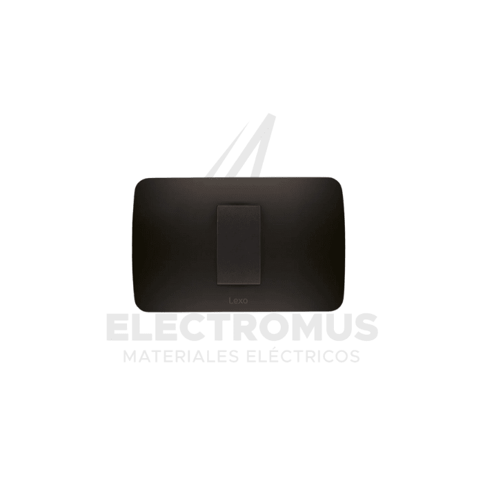 INTERRUPTOR SIMPLE 9/12 GRAFITO LEXO1
