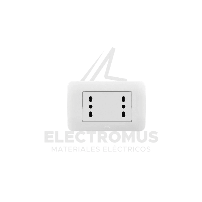 TOMA CORRIENTE DUPLEX 10/16A BLANCO1