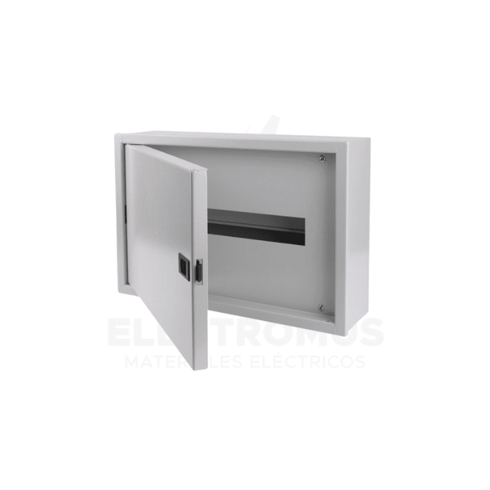 Tablero metalico sobrepuesto 6modulos (ral 7032-1.2mm)1