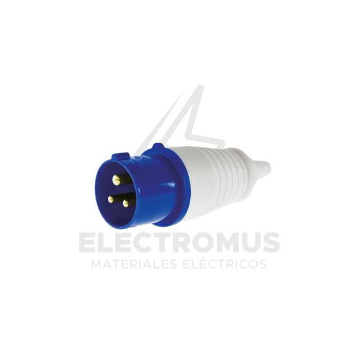 ENCHUFE MACHO VOLANTE 16A 2P+T 220V1