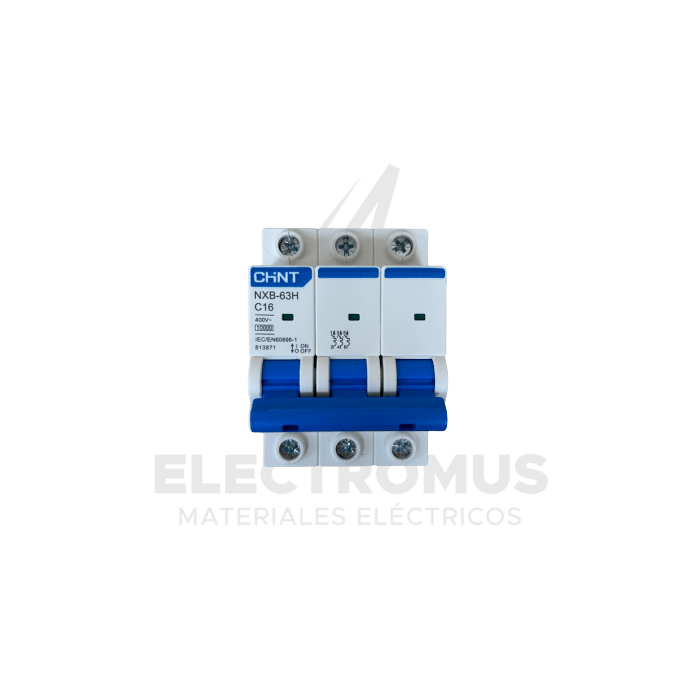 INTERRUPTOR 3PX16A 10KA, CURVA C NXB-63 CHINT1