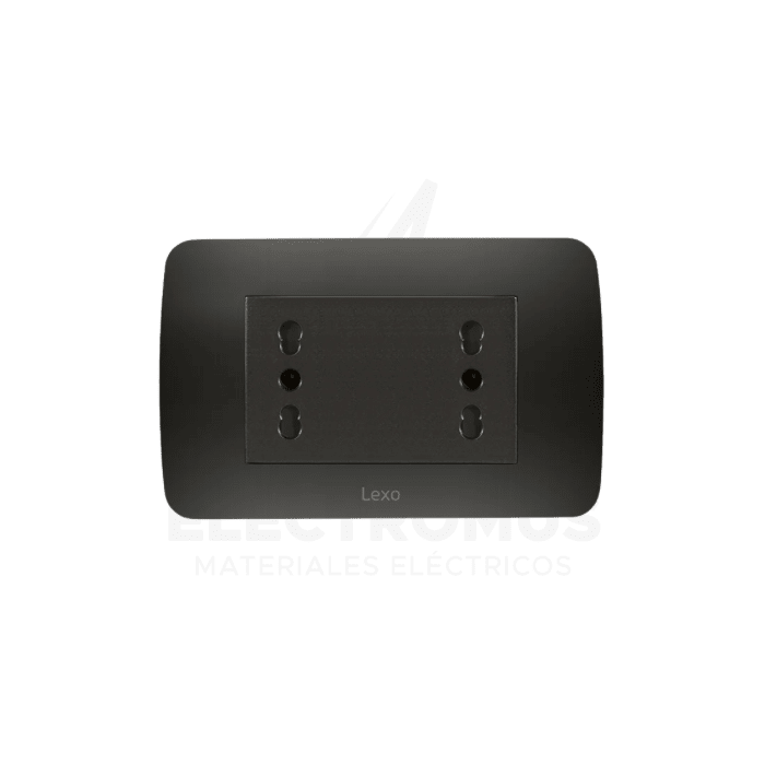 TOMA CORRIENTE DÚPLEX 10/16A 250V GRAFITO1